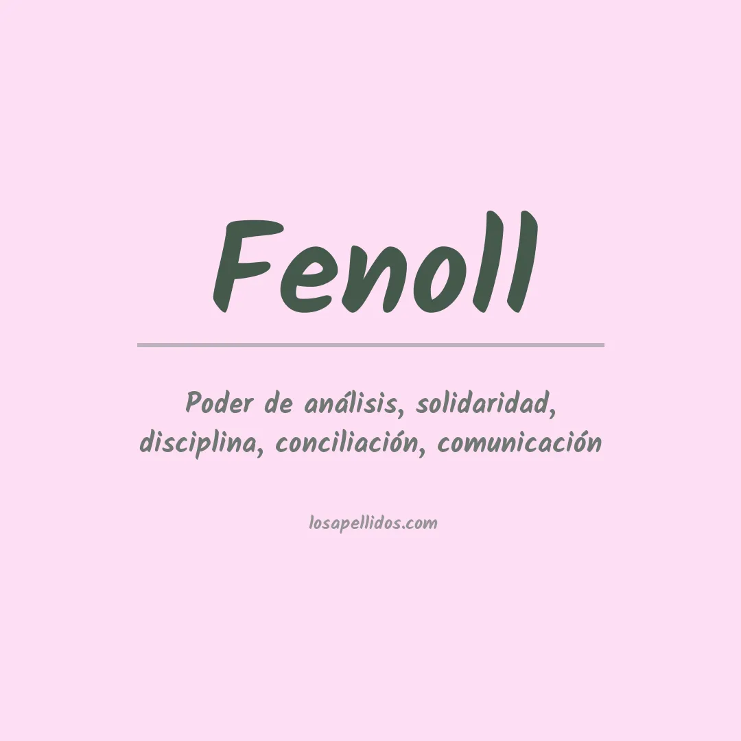 Apellido Fenoll