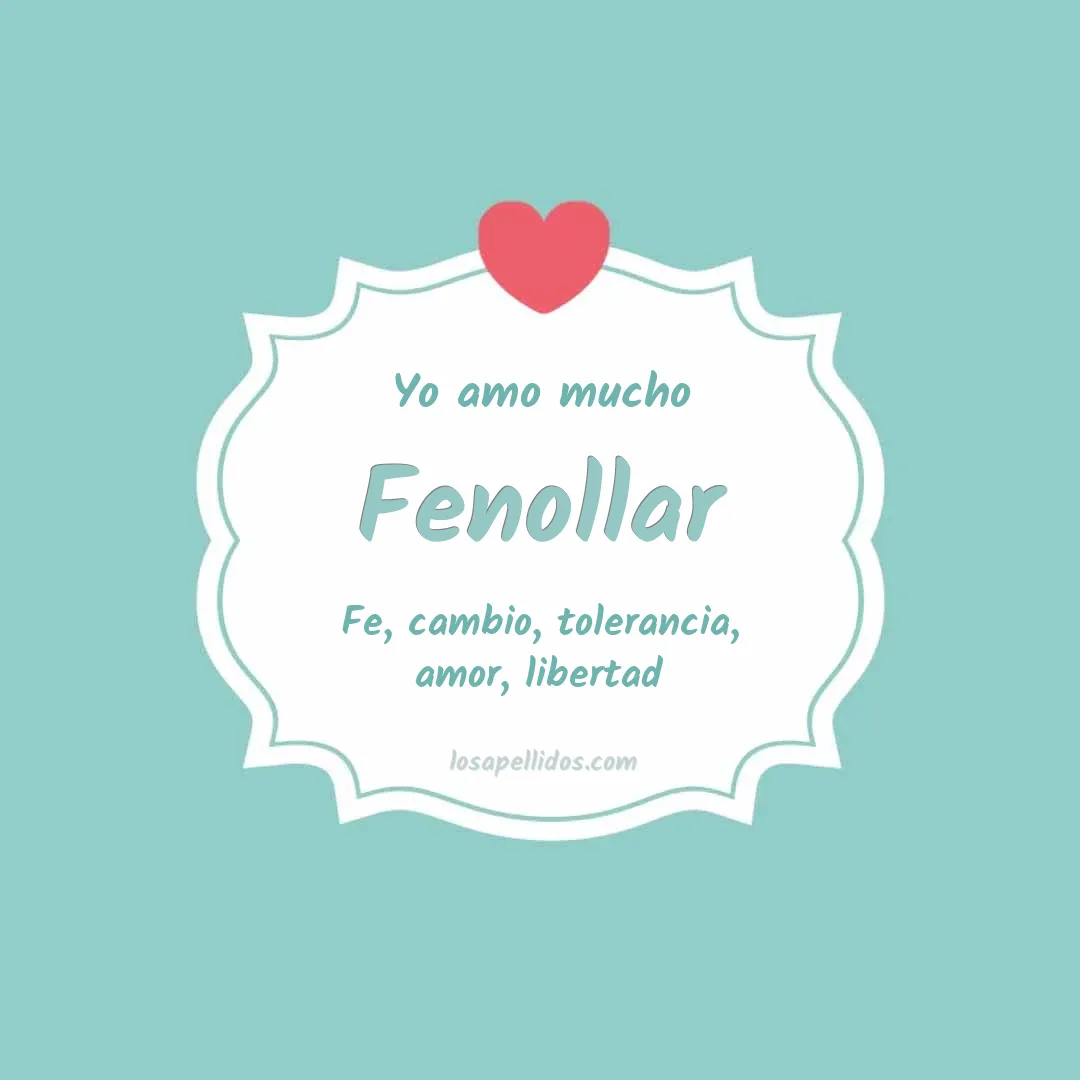 Yo amo mucho Fenollar