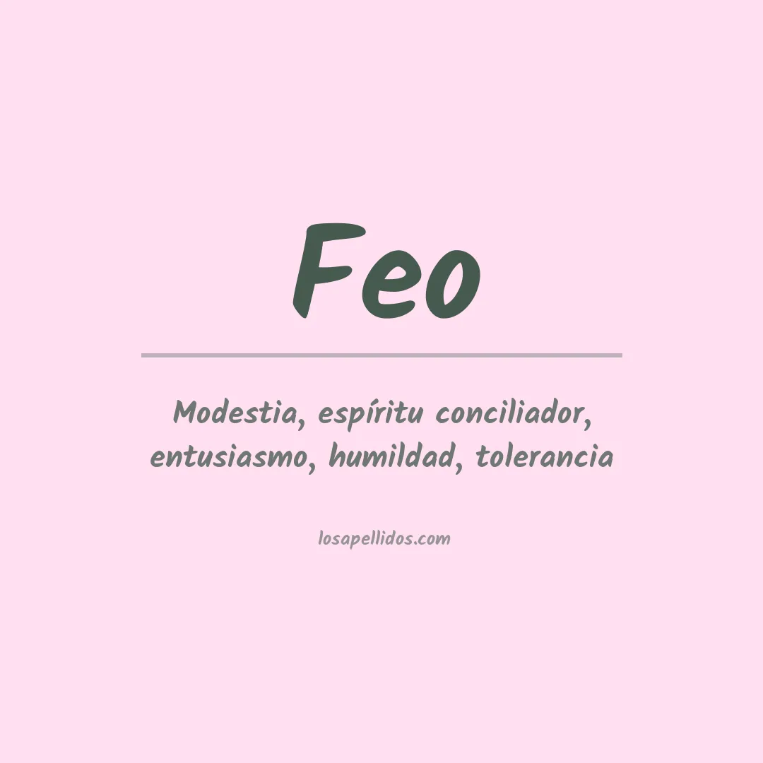 Apellido Feo