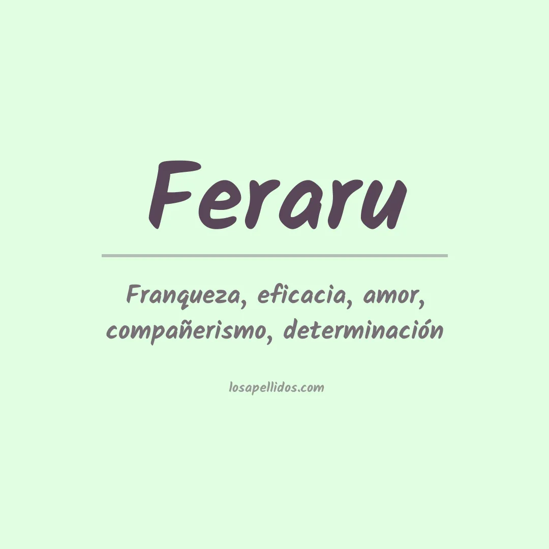 Apellido Feraru
