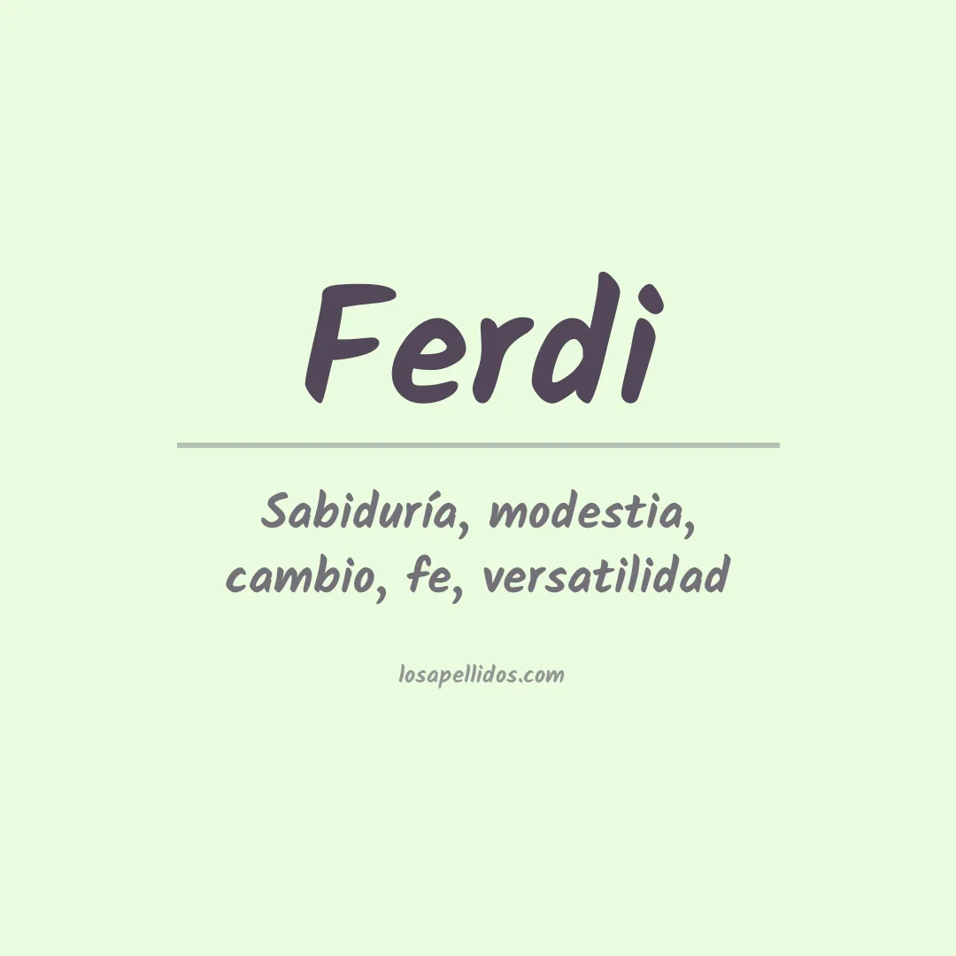 Apellido Ferdi