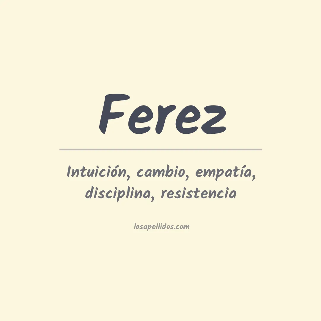 Apellido Ferez