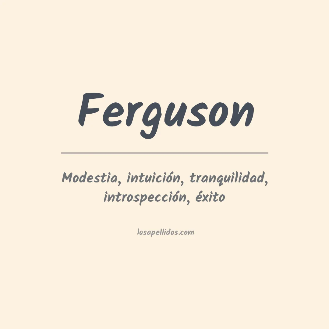 Apellido Ferguson