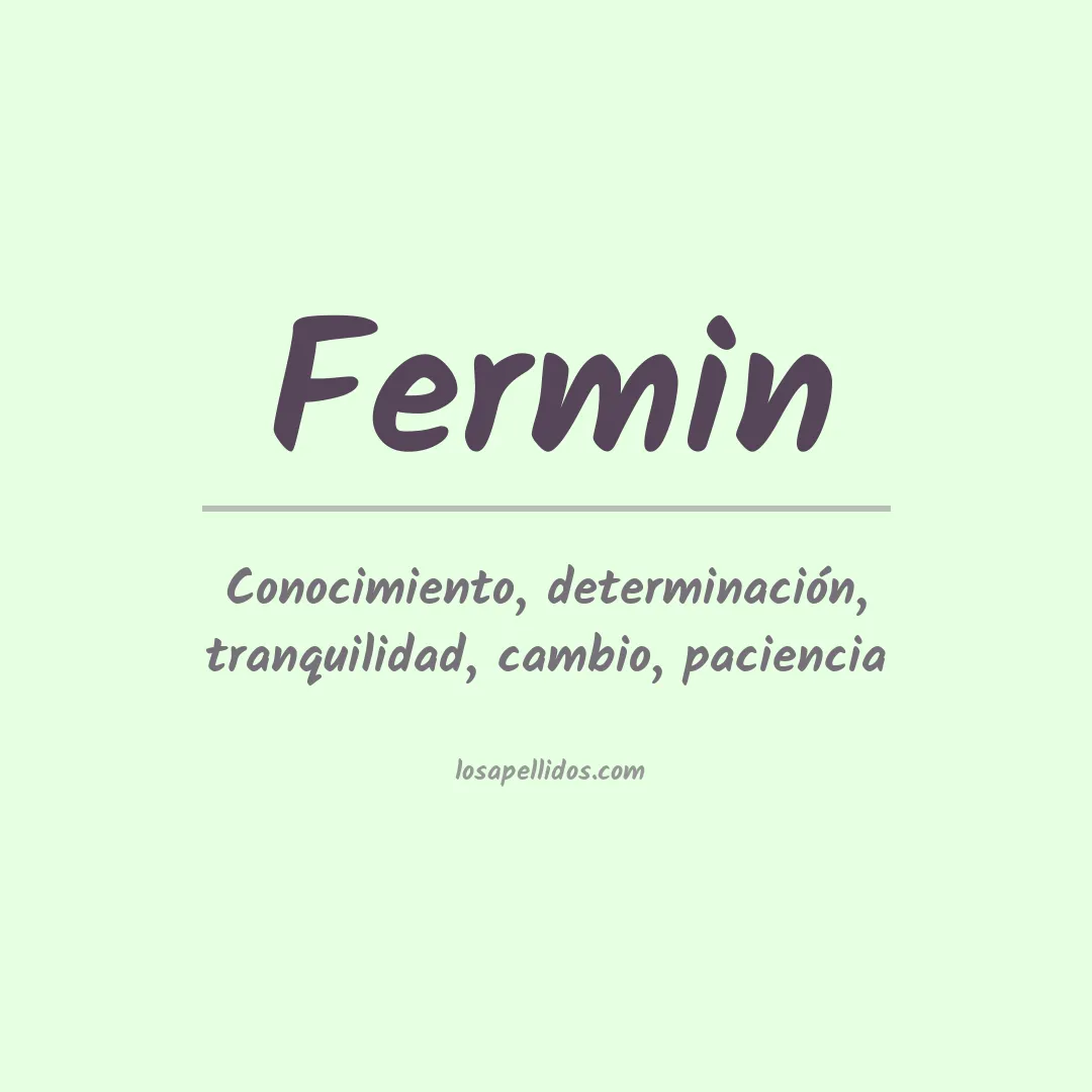 Apellido Fermín
