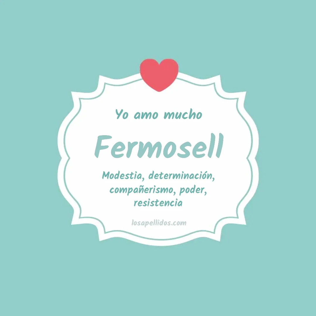 Yo amo mucho Fermosell