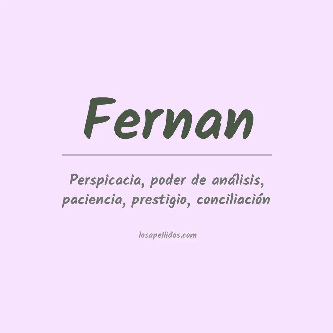 Apellido Fernan