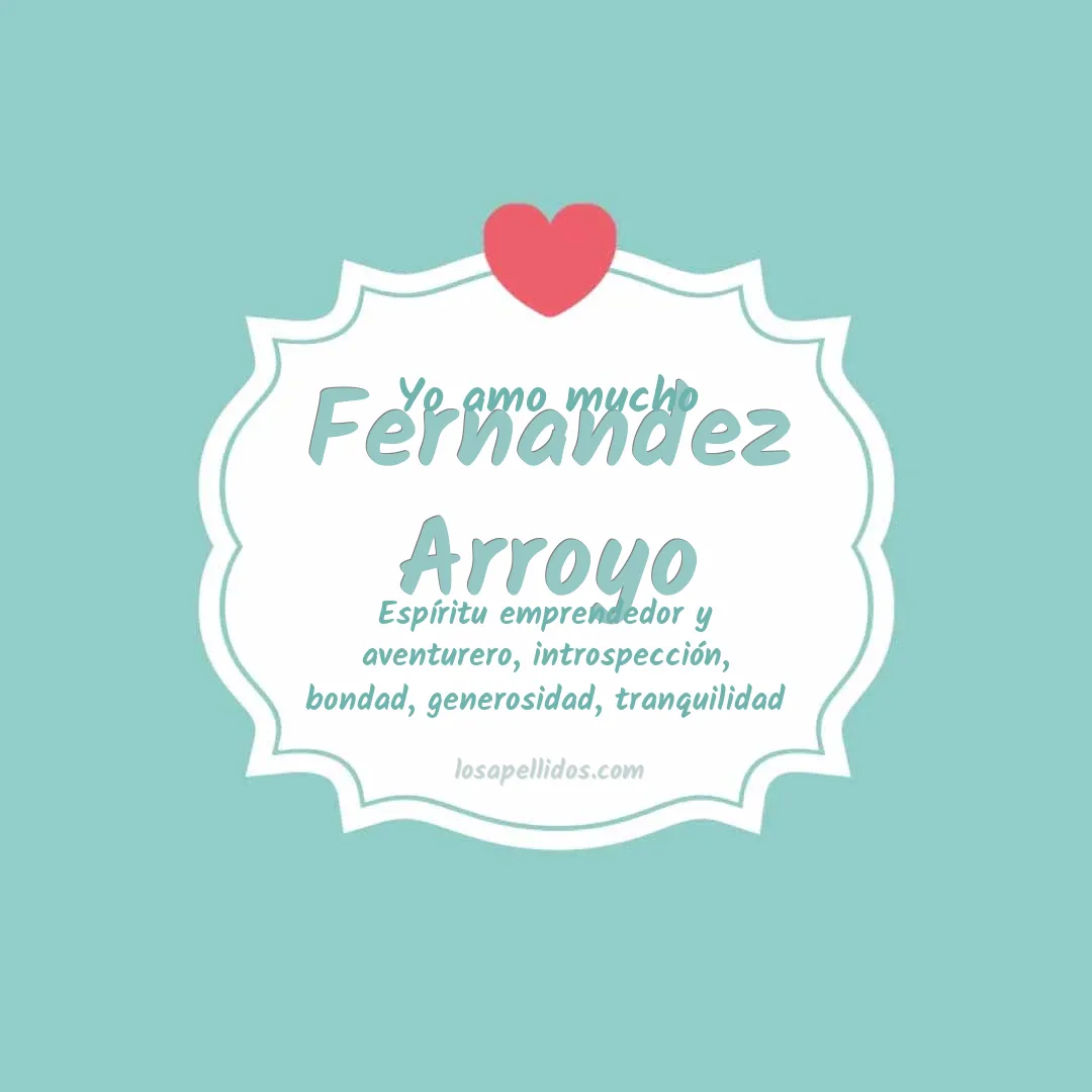 Yo amo mucho Fernandez arroyo