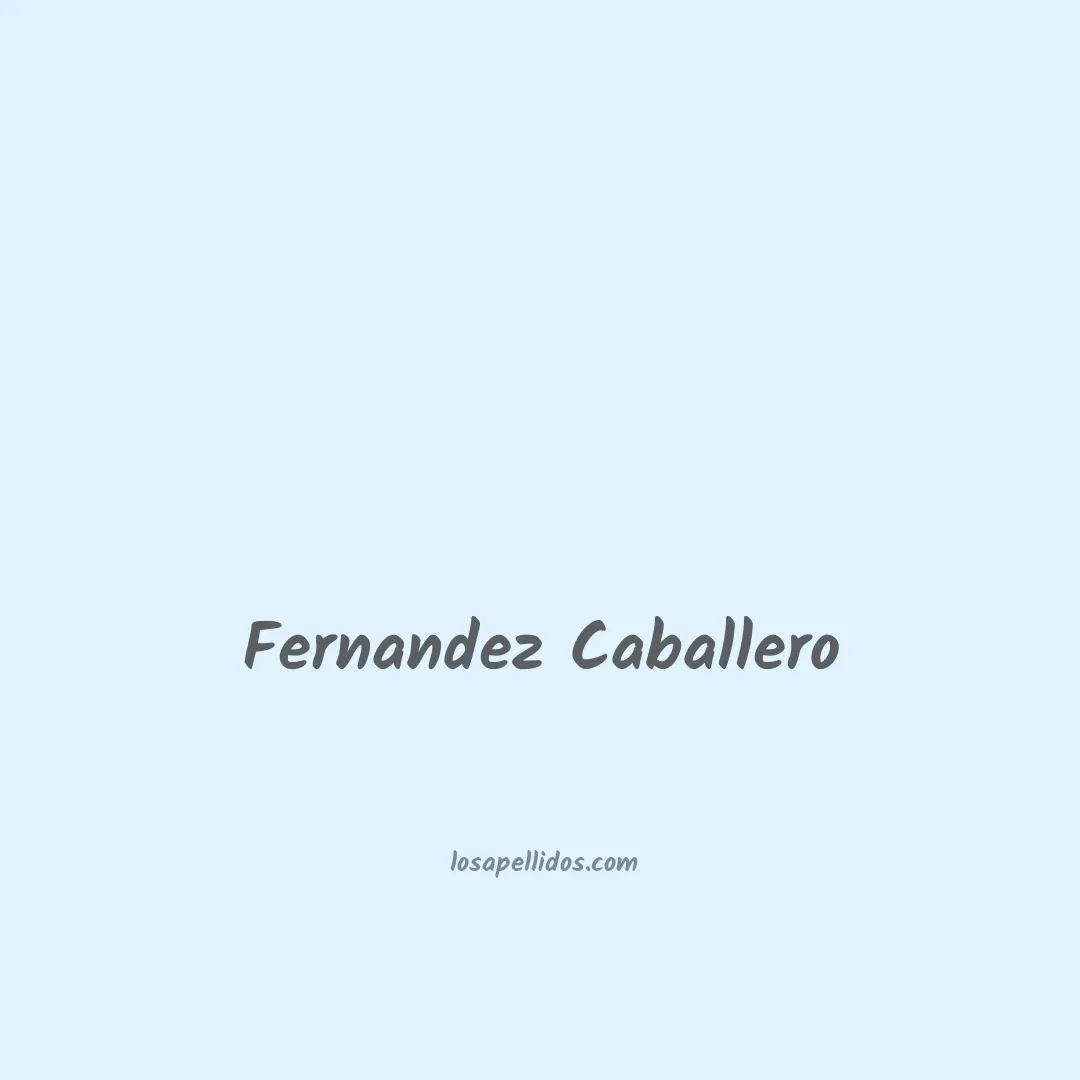 Fernandez caballero en chino