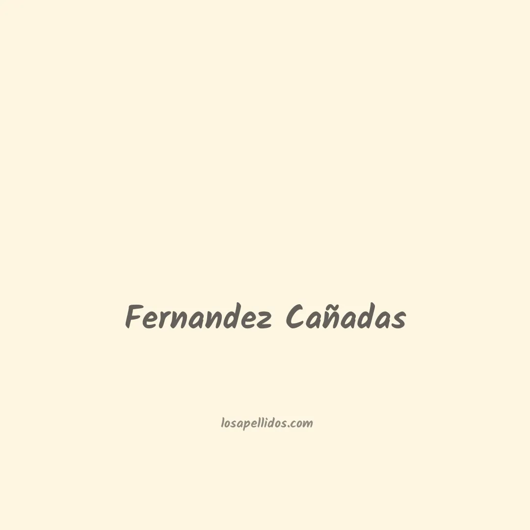 Fernandez cañadas en chino