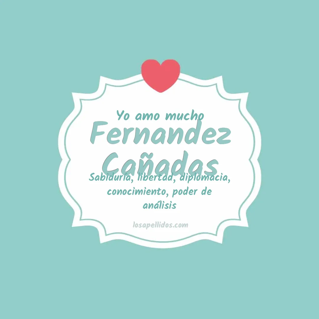 Yo amo mucho Fernandez cañadas