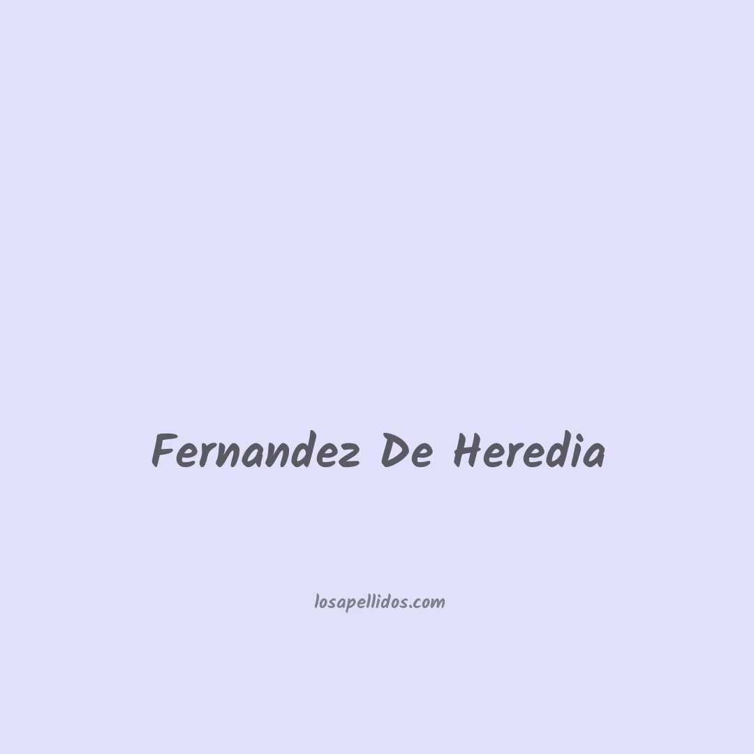 Fernandez de heredia en chino