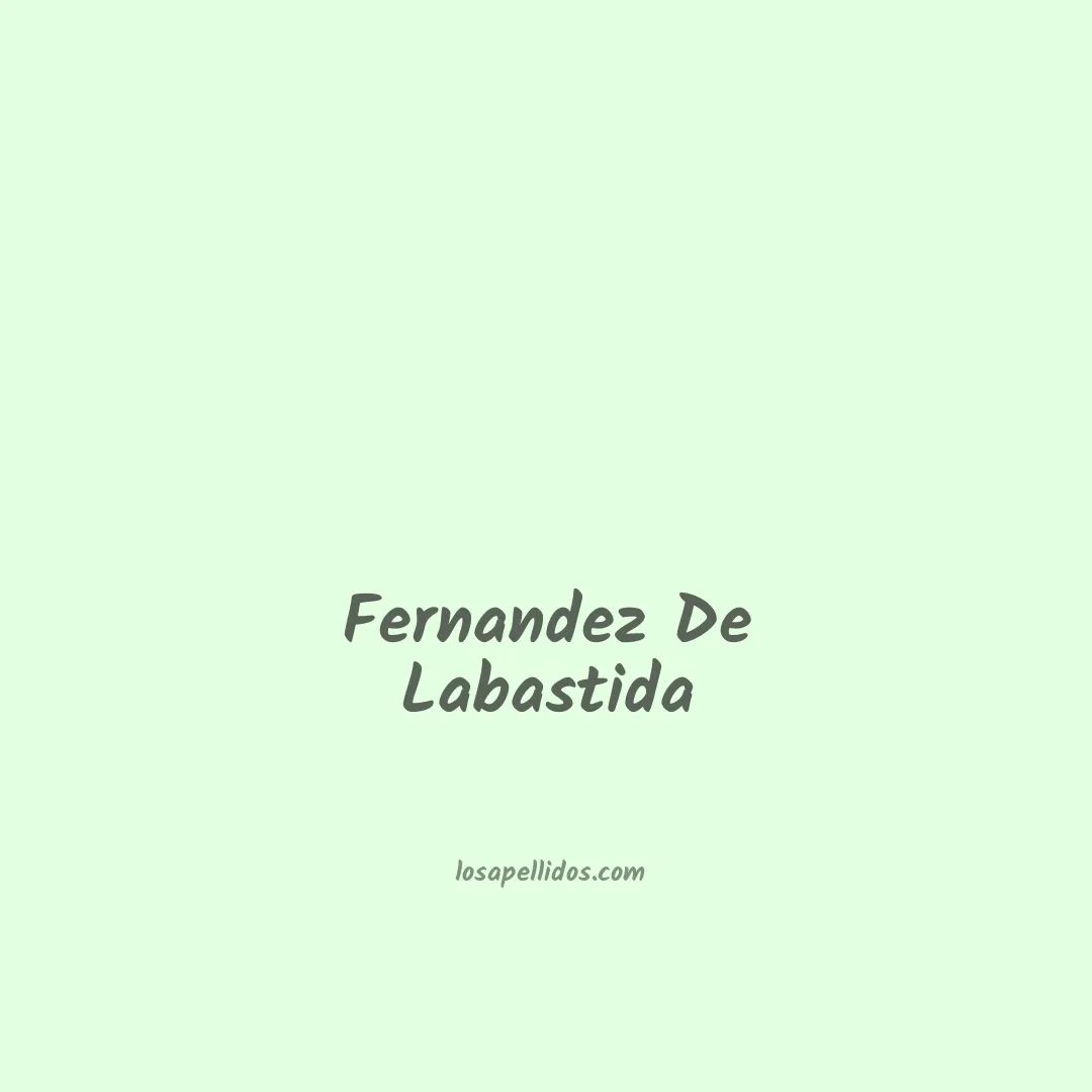 Fernandez de labastida en chino