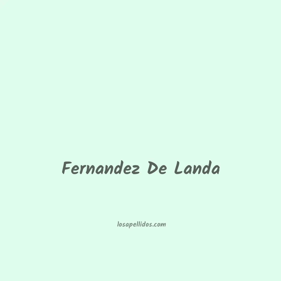 Fernandez de landa en chino