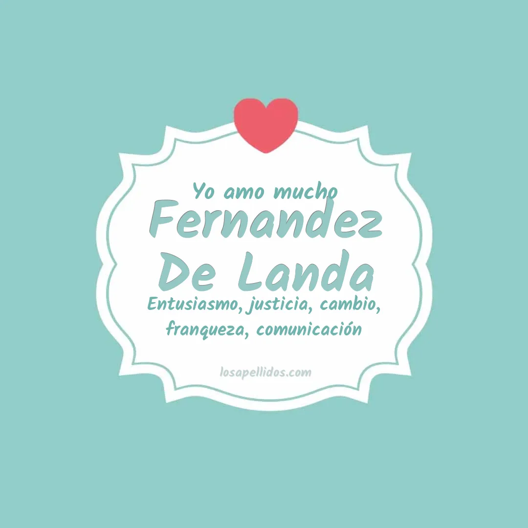 Yo amo mucho Fernandez de landa