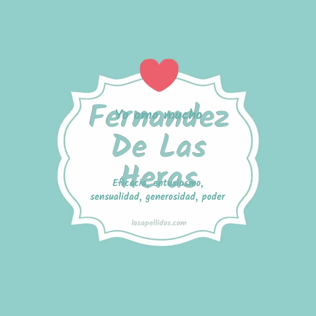 Yo amo mucho Fernandez de las heras