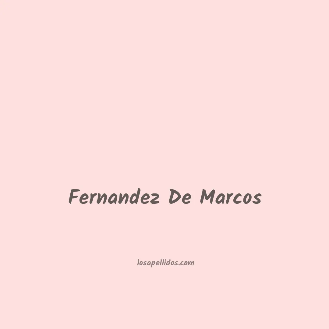 Fernandez de marcos en chino