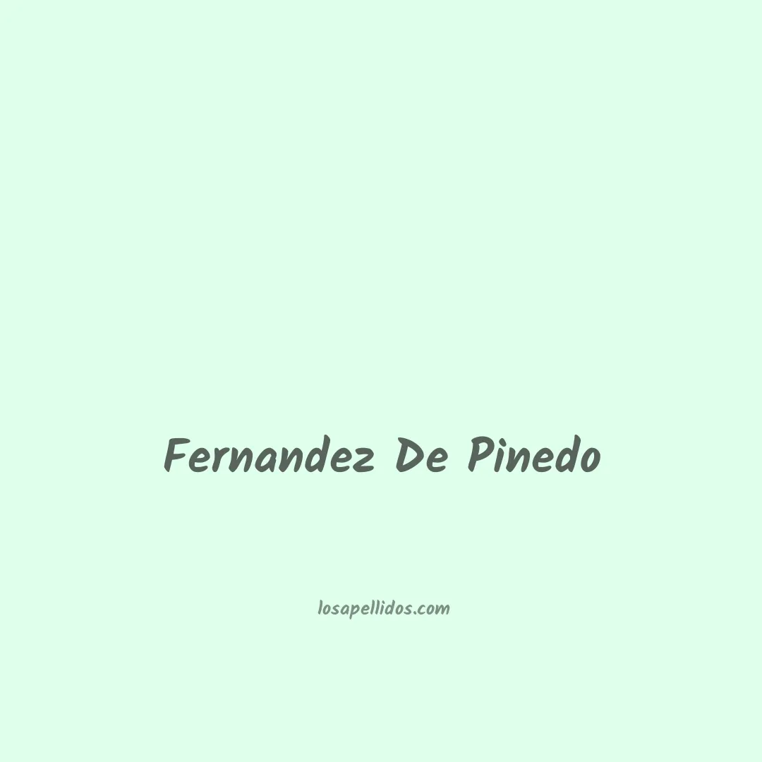 Fernandez de pinedo en chino
