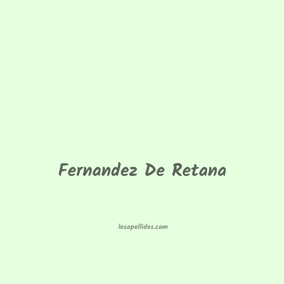 Fernandez de retana en chino
