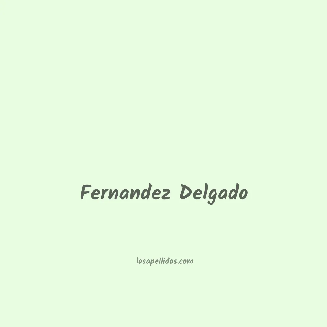 Fernandez delgado en chino