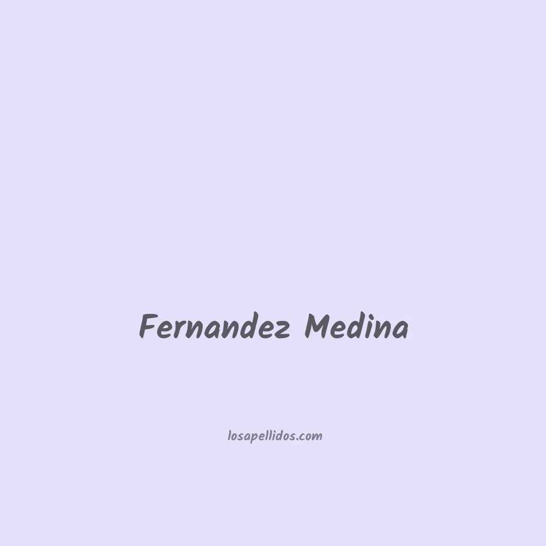 Fernandez medina en chino