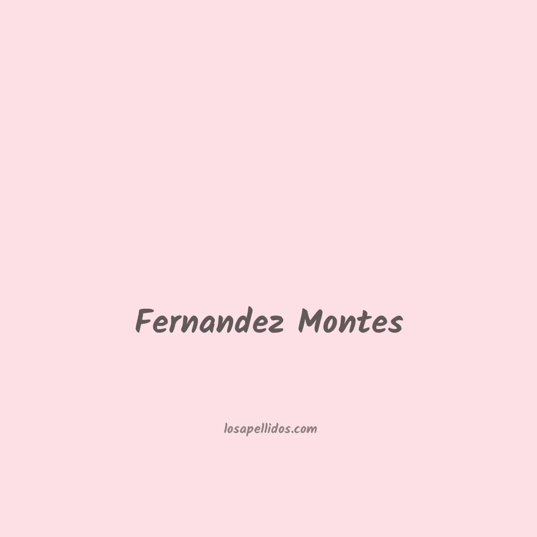 Fernandez montes en chino