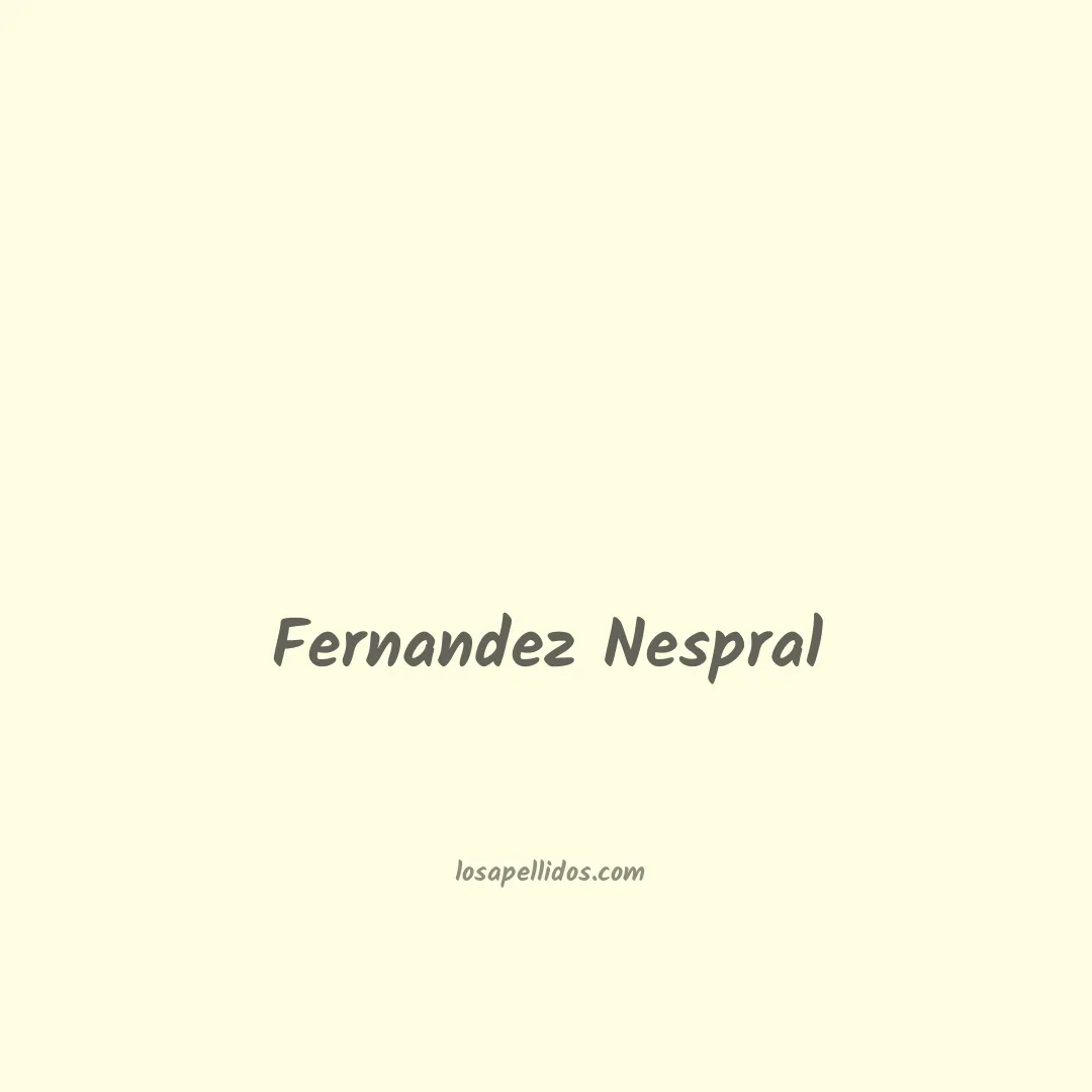 Fernandez nespral en chino
