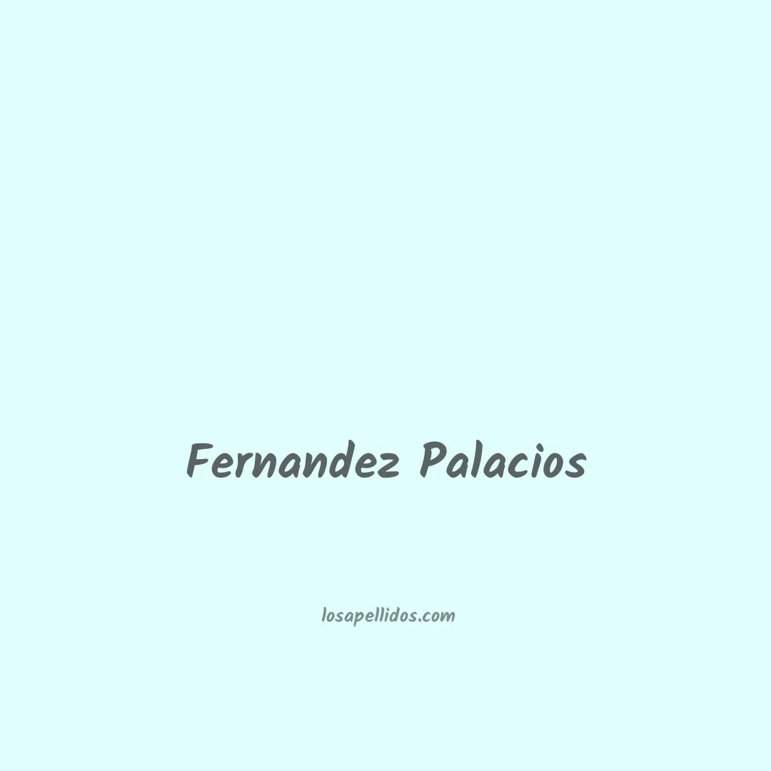 Fernandez palacios en chino