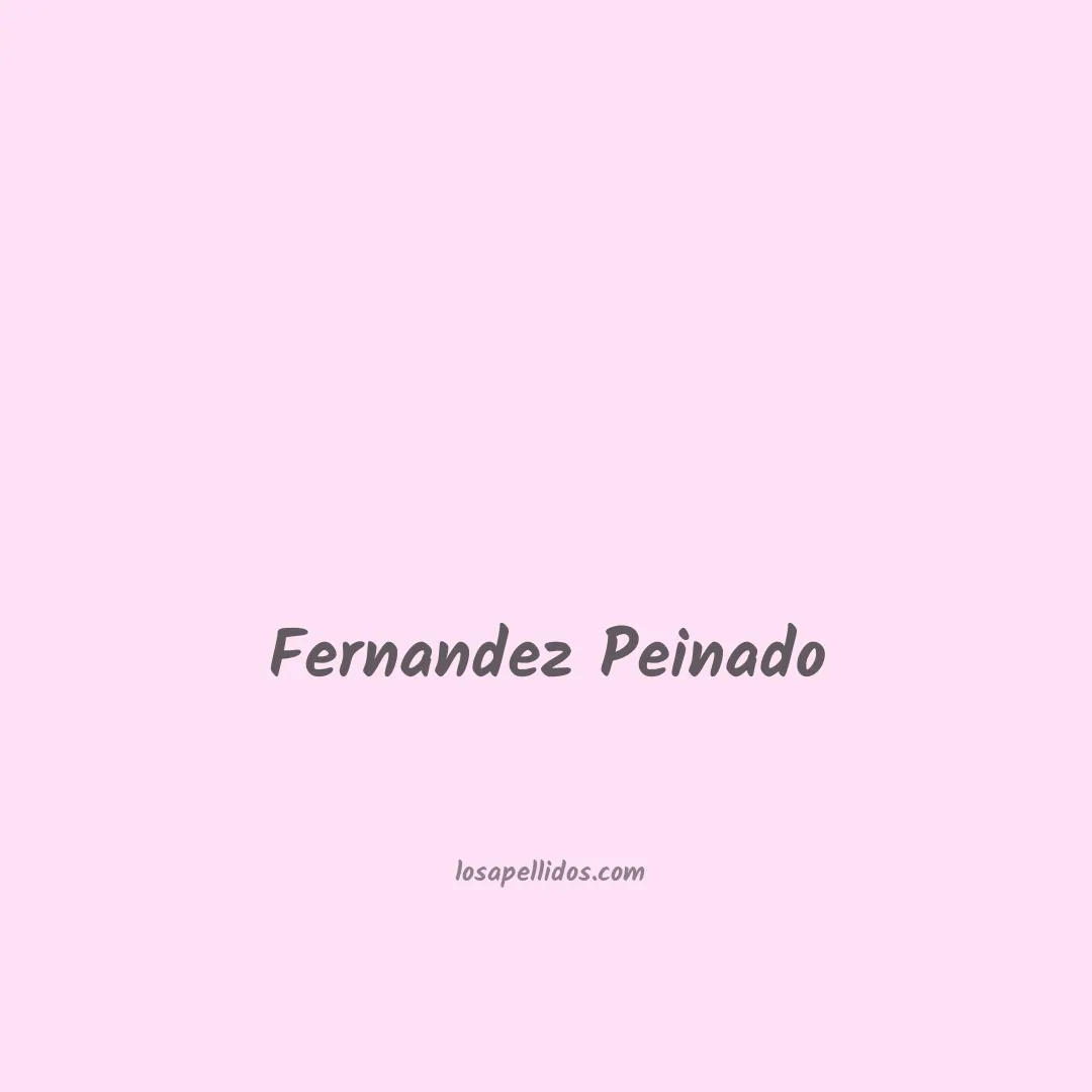 Fernandez peinado en chino