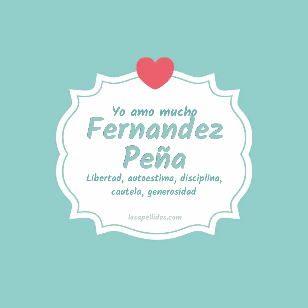 Yo amo mucho Fernandez peña