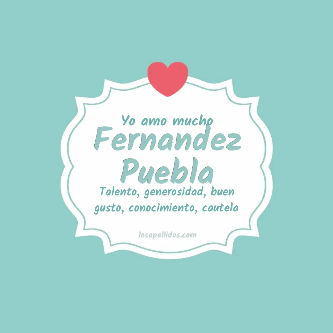 Yo amo mucho Fernandez puebla