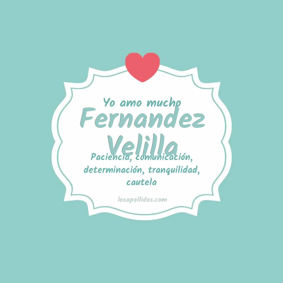 Yo amo mucho Fernandez velilla