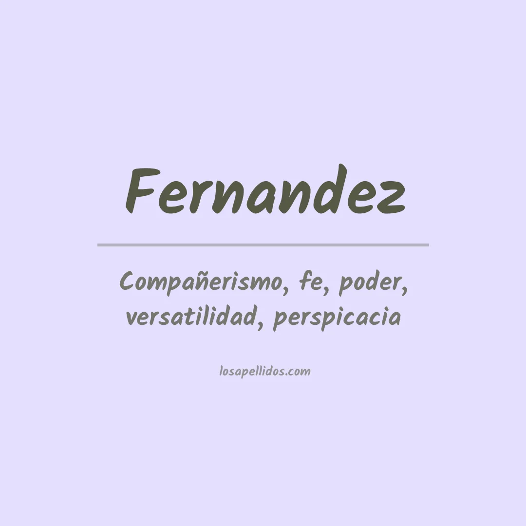 Apellido Fernández