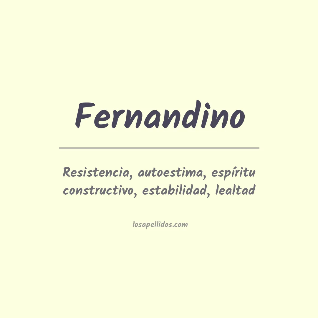 Apellido Fernandino
