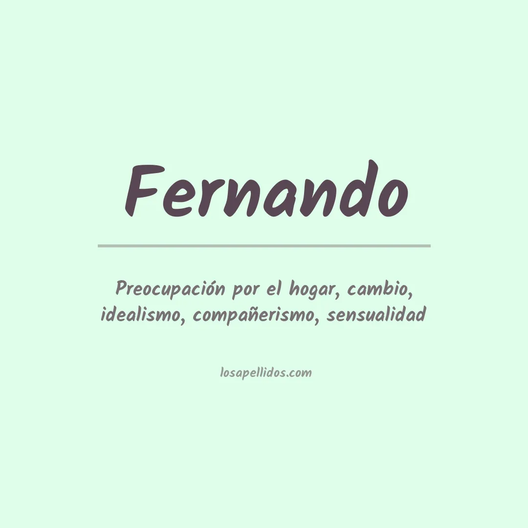 Apellido Fernando