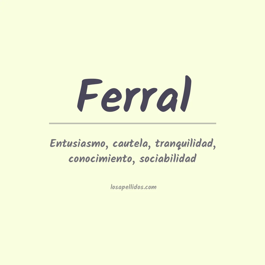 Apellido Ferral