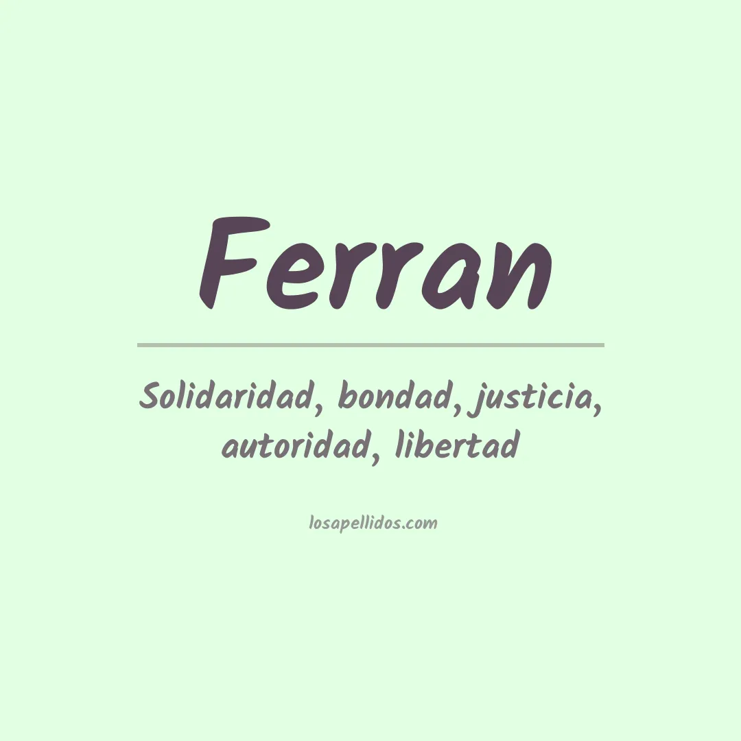 Apellido Ferran