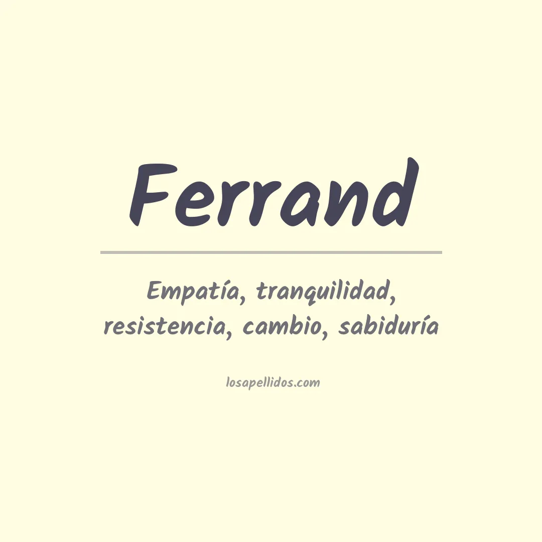 Apellido Ferrand