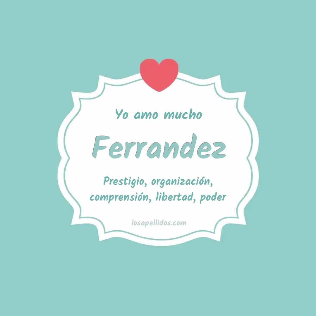 Yo amo mucho Ferrandez