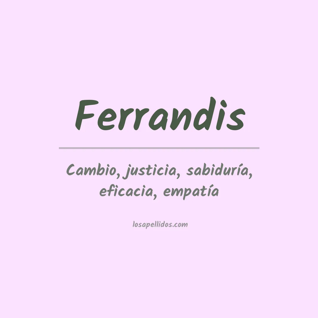 Apellido Ferrandis