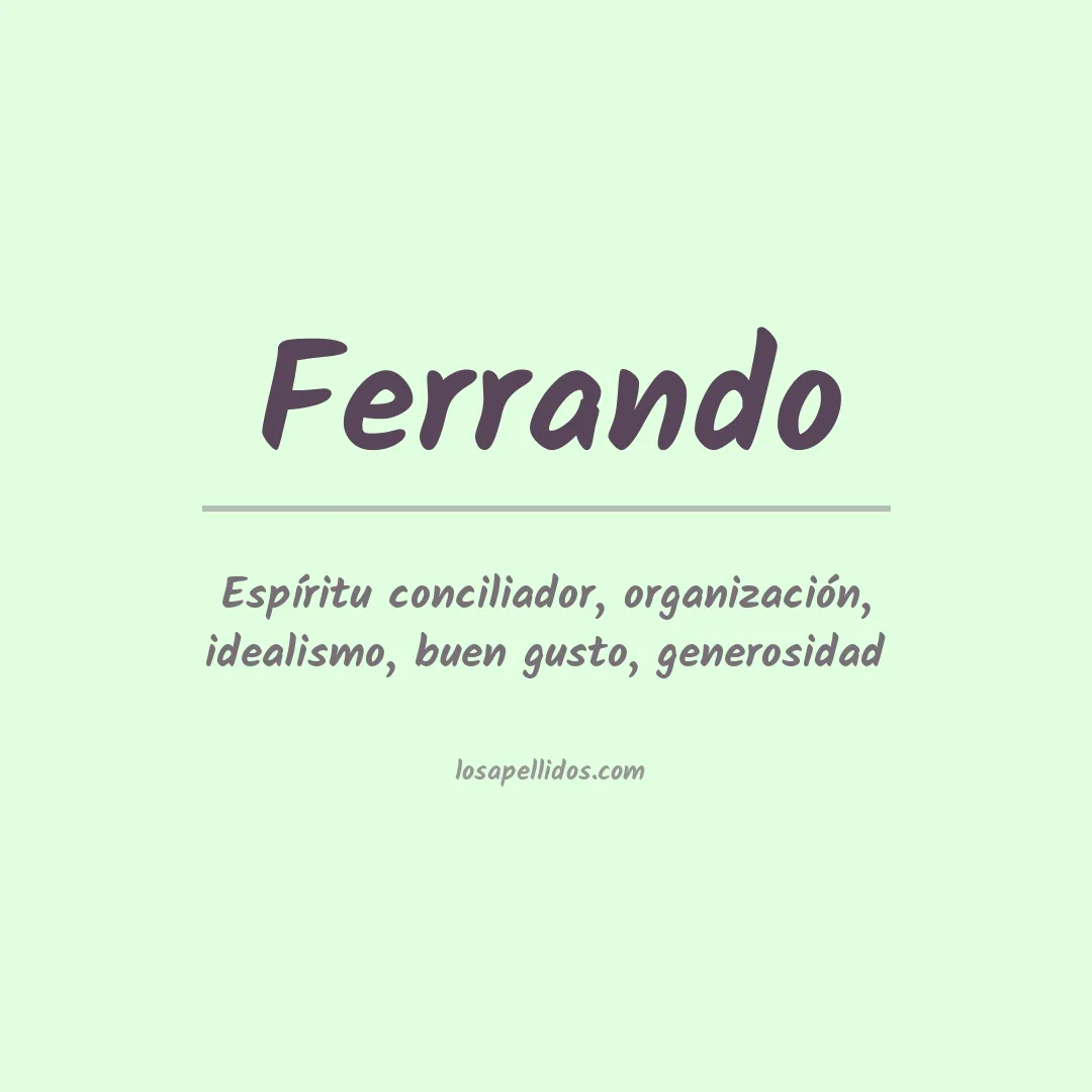 Apellido Ferrando