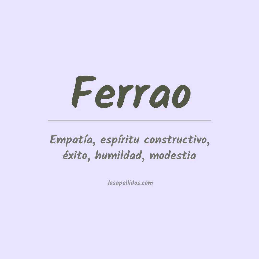 Apellido Ferrao