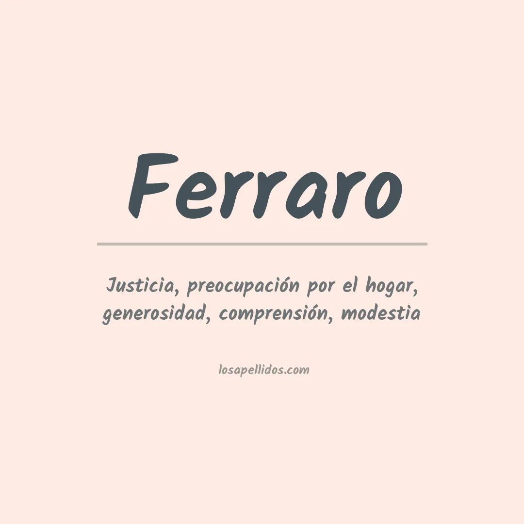 Apellido Ferraro