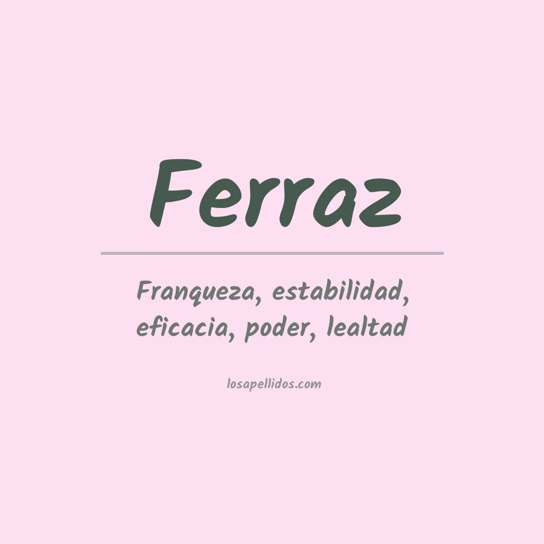 Apellido Ferraz