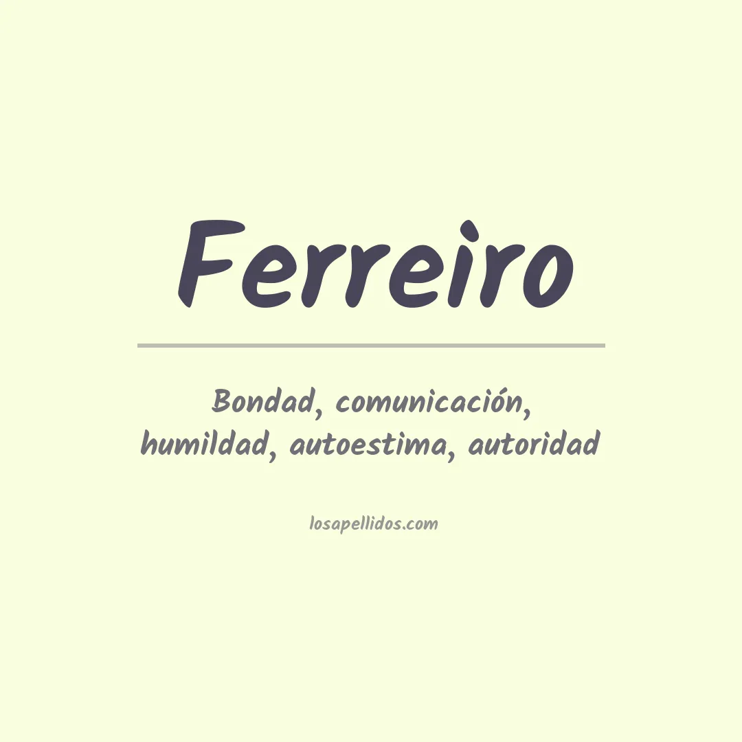Apellido Ferreiro