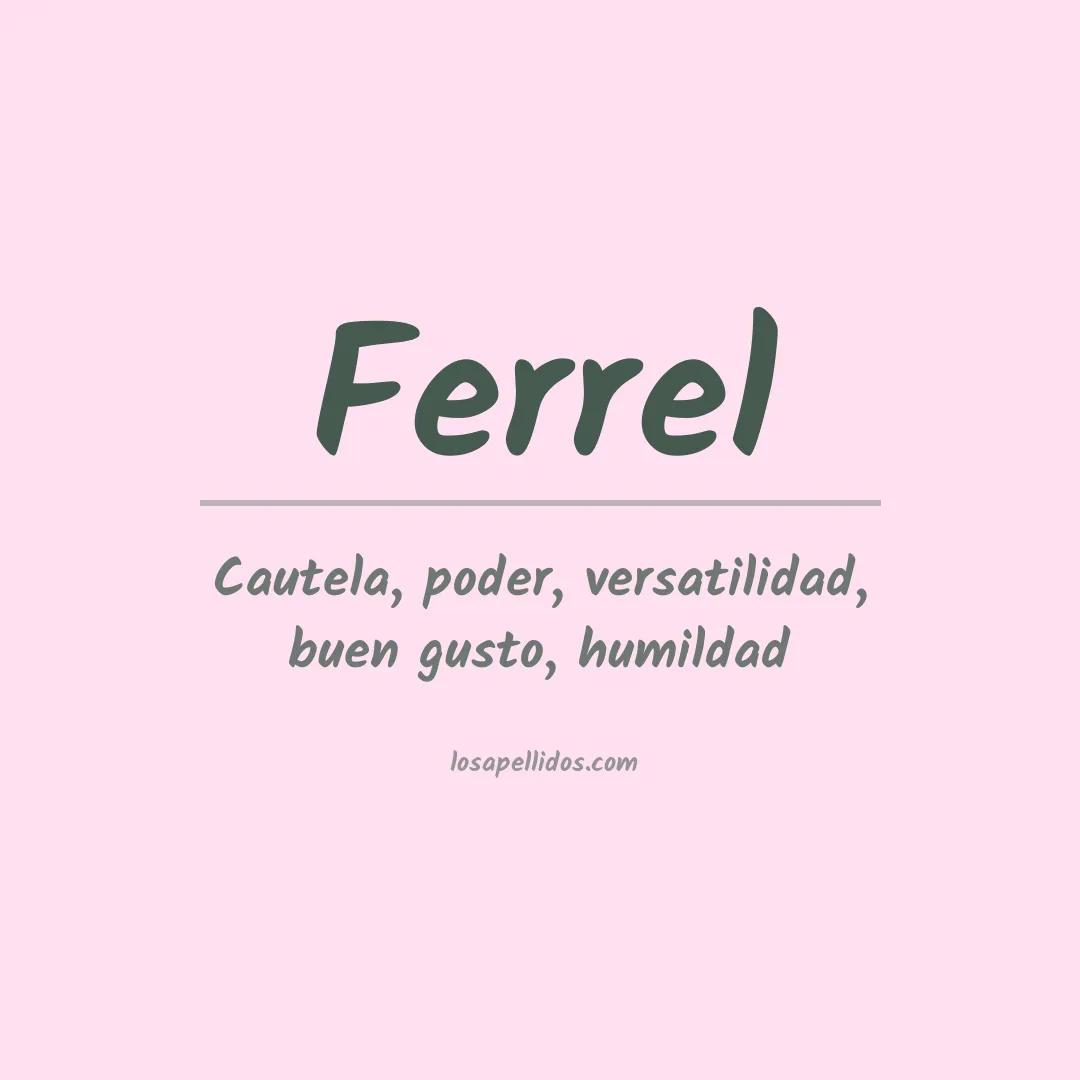 Apellido Ferrel