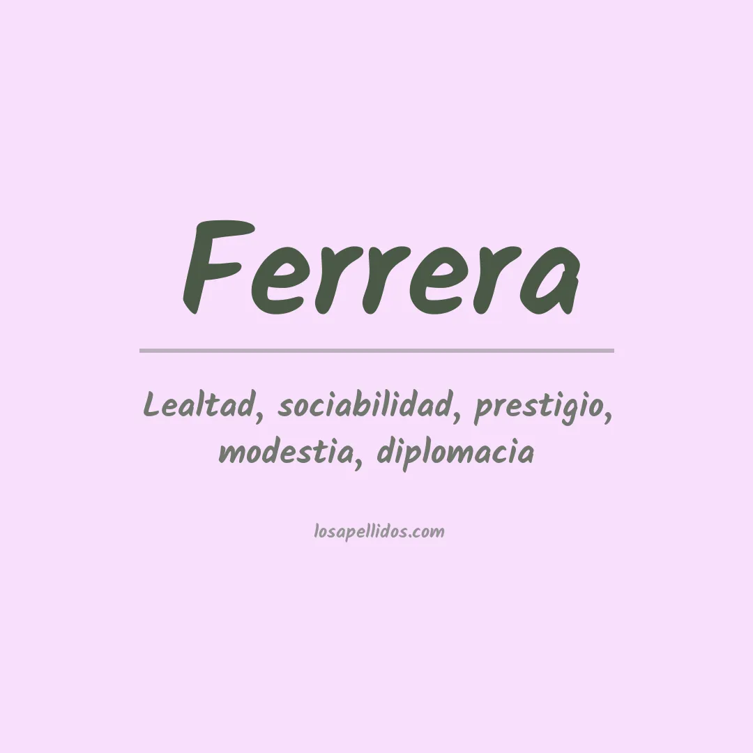 Apellido Ferrera