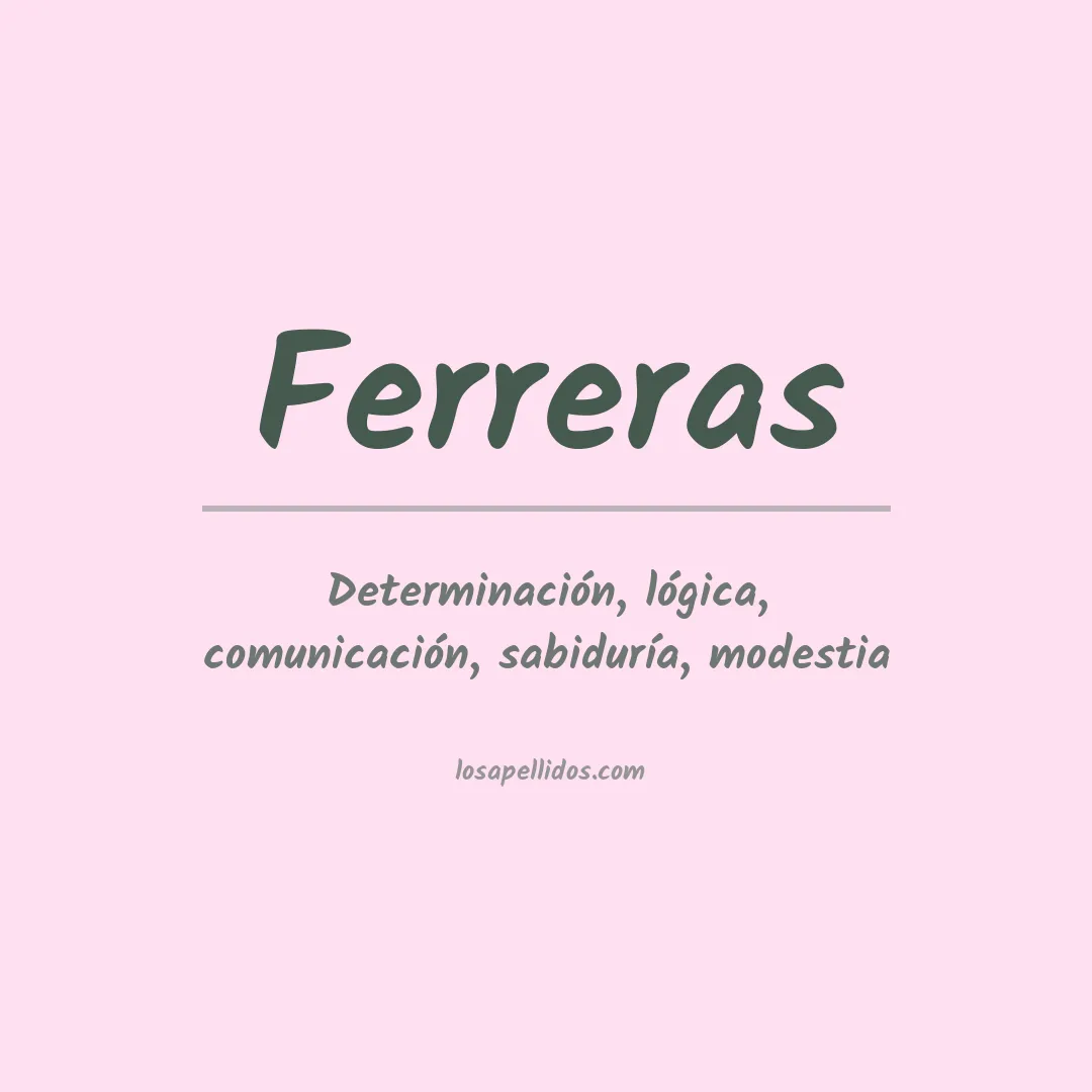 Apellido Ferreras