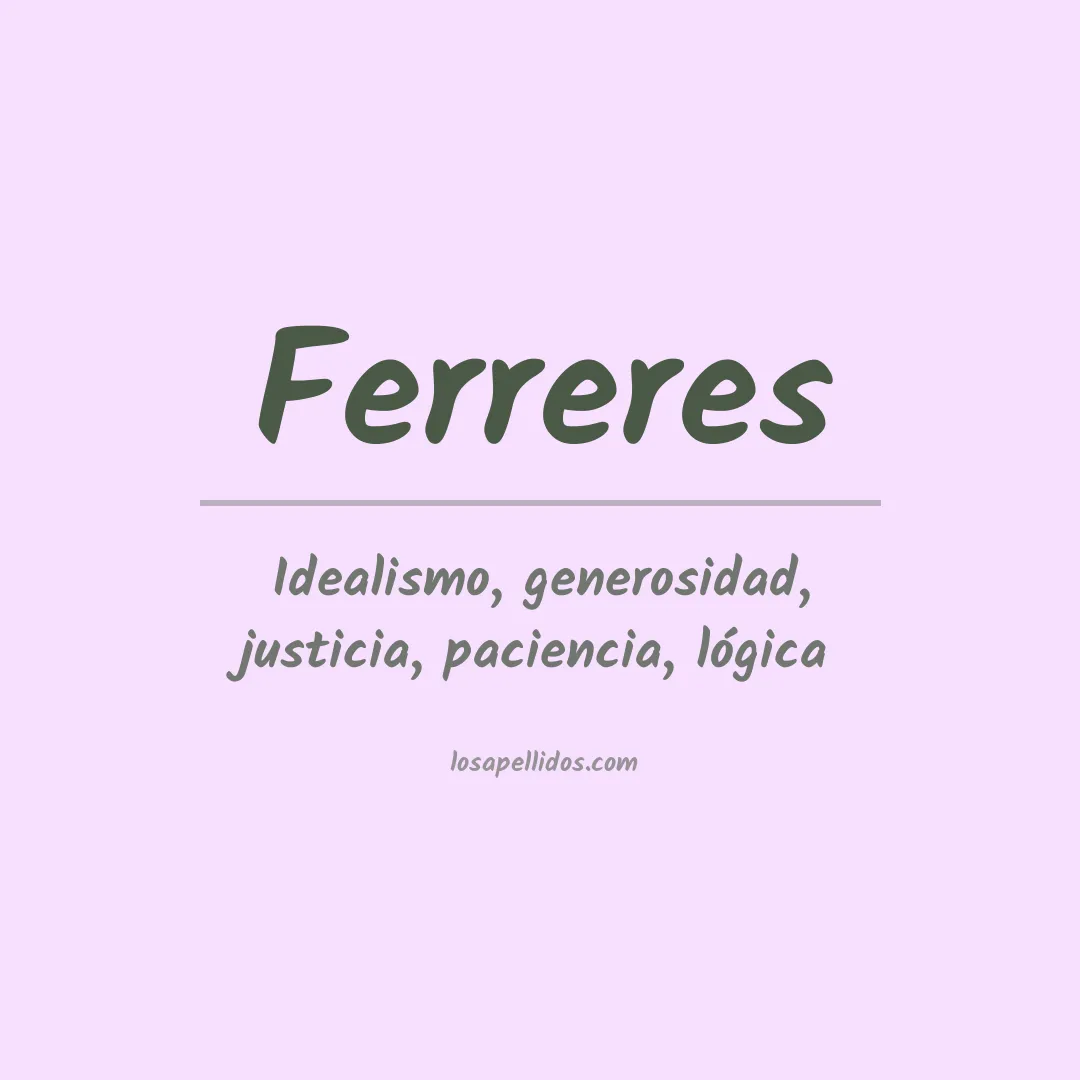 Apellido Ferreres