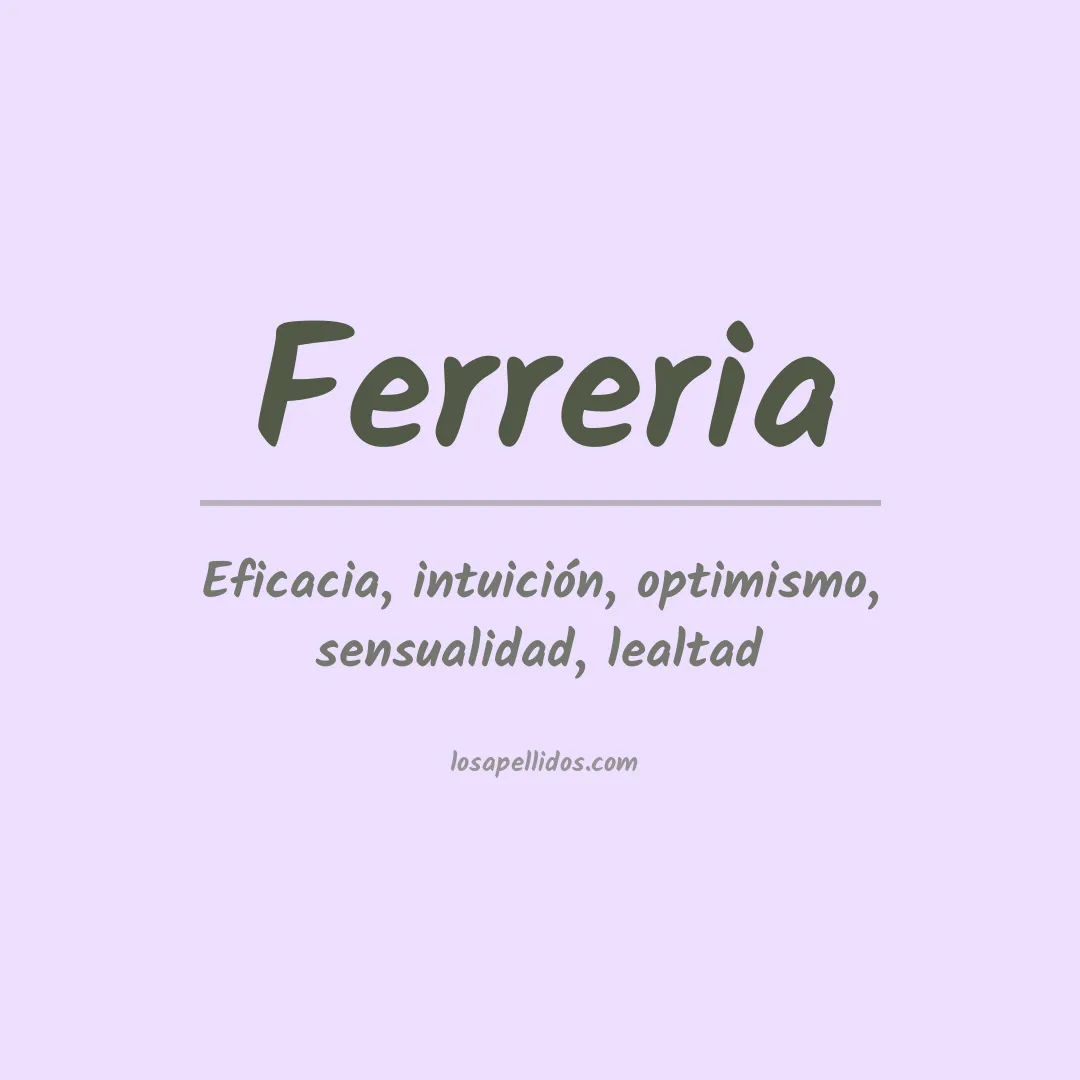 Apellido Ferreria