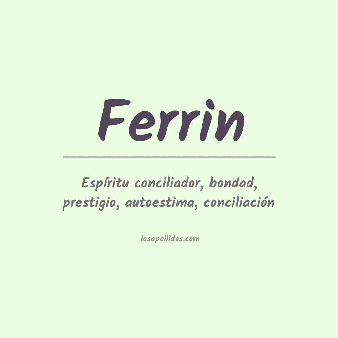 Apellido Ferrin